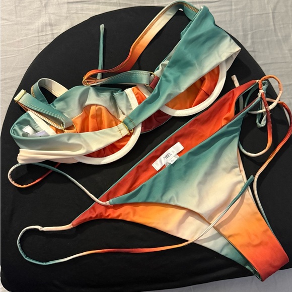 Vibrant Multicolor Bikini Set - Picture 2 of 2